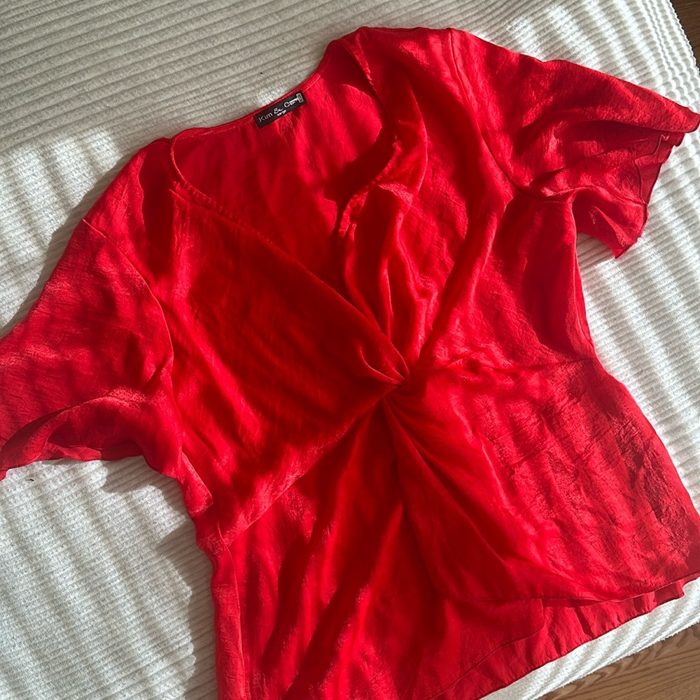Kim & Cami Red Top